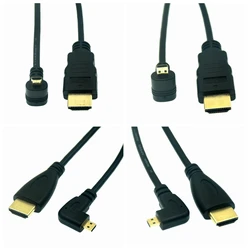 UXG Cable Micro HDMI 90° para Sony A6400, GH4 y tableta