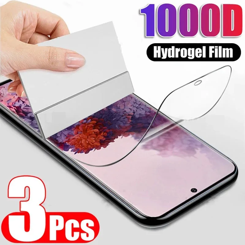 3 uds película de hidrogel para Samsung Galaxy A52s 5G Protector de pantalla A54 A34 A24 A14 A13 A52 A53 A73 A23 A32 A33 4G película protectora
