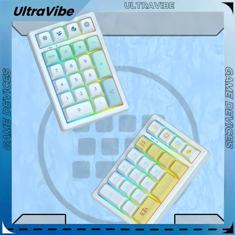 Keycool-Teclado mecánico inalámbrico K21 Max, tres modos, 21 teclas, ordenador portátil, Bluetooth, teclado Digital, financiación de contabilidad