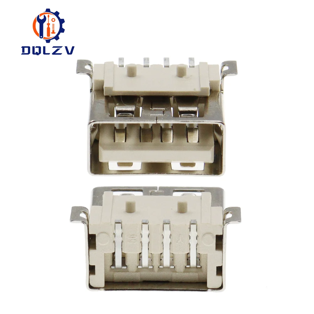 Conector hembra de puerto USB tipo A, Conector de soldadura, PCB, tipo USB-A, SMT, 4 pines - imagen 4