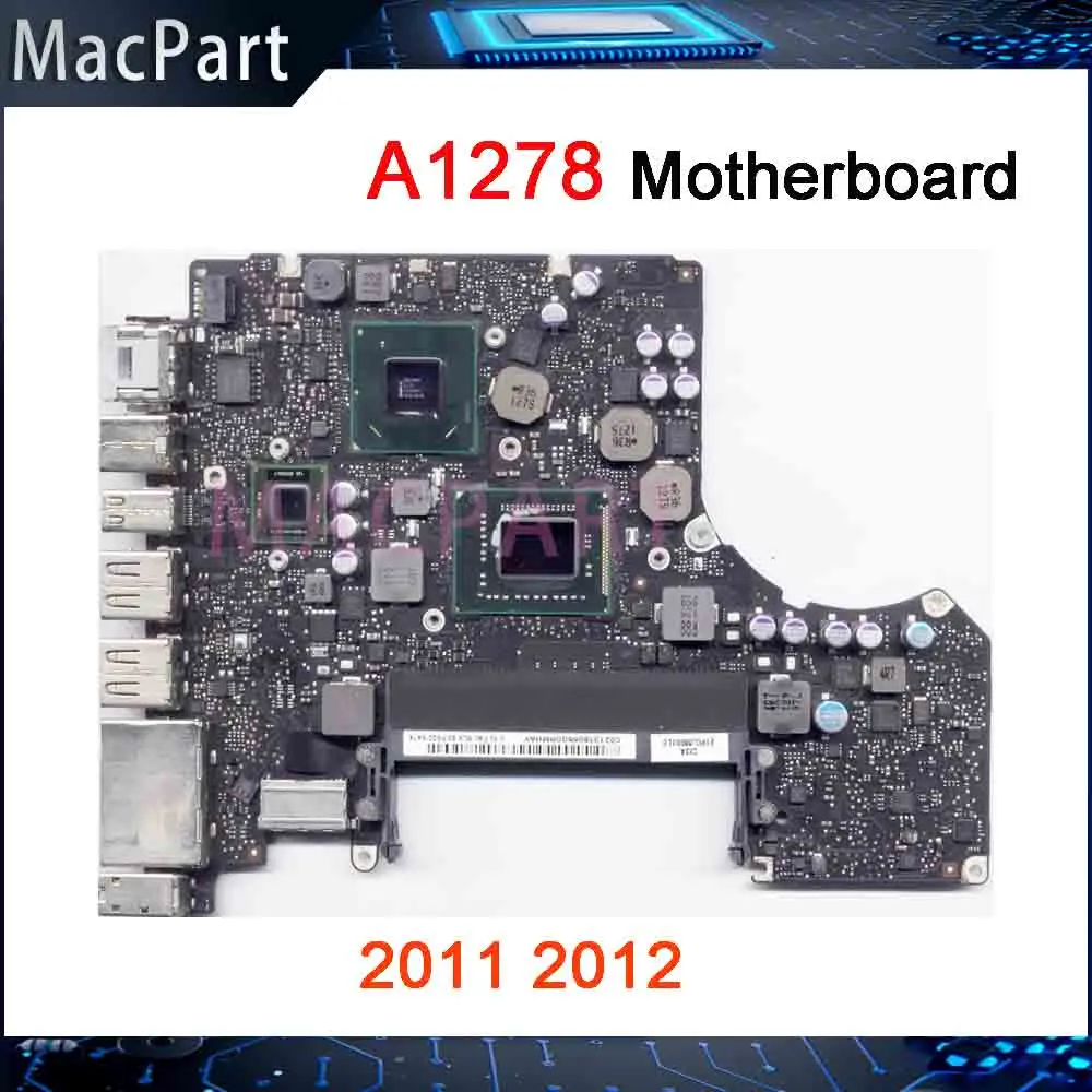 Placa base de prueba Original A1278 para Macbook Pro 13 "820-2936-A 820-2936-B 820-3115-B i5 i7 placa lógica 2011 2012 MD101 MD102 - imagen 2
