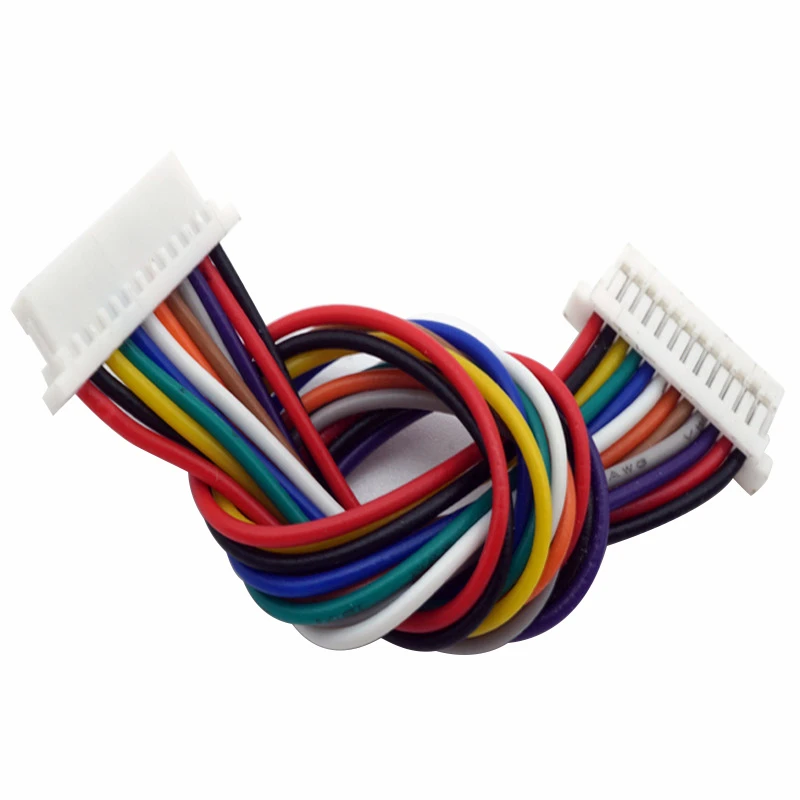 10 Uds espaciado 1,0mm conector de Cable DIY SH1.0 JST 2/3/4/5/6/7/8/9/10Pin línea electrónica enchufe de Terminal de doble conexión 28AWG - imagen 3