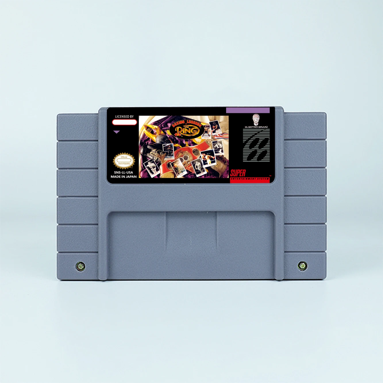 Juego de acción de Boxing Legends of the Ring para tarjeta de juego SNES de 16 bits para consola de videojuegos SNES versión NTSC de EE. UU.