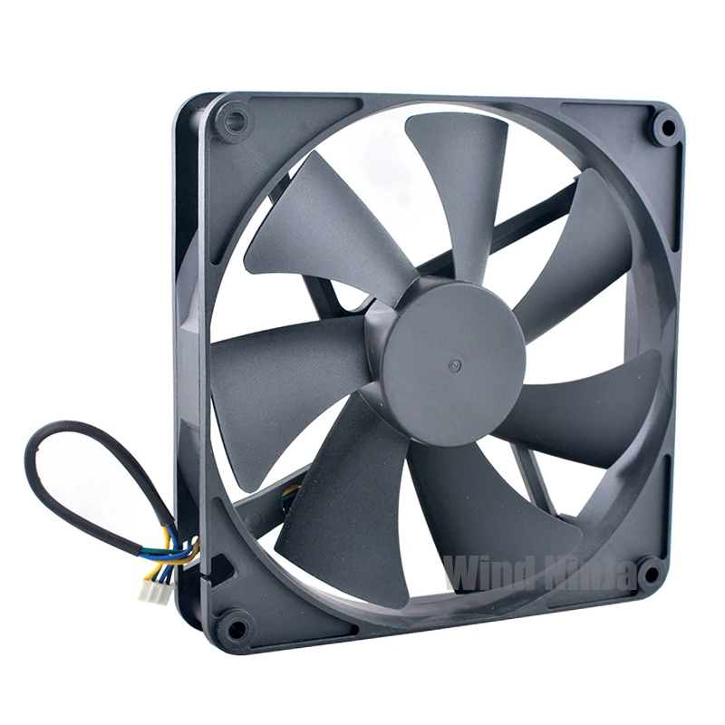 TT-1425 14cm 140mm ventilador de refrigeración con rodamiento de bolas doble HA1425M12SB-Z 140x140x25mm DC12V 0.36A 4 pines para fuente de alimentación del chasis