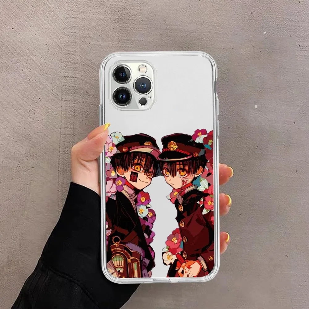 Hanako Kun Yashiro anime funda de teléfono para iPhone 15 13 14 Pro Max XS XR 12 11 Pro 13 Mini 6 7 8 Plus cubierta trasera transparente suave - imagen 3