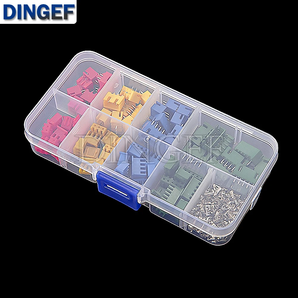 230 Uds 4 colores 2P 3P 4P 5P XH2.54 terminales de 2,54mm enchufe macho hembra XH 2,54mm kit de conector Pin recto - imagen 3