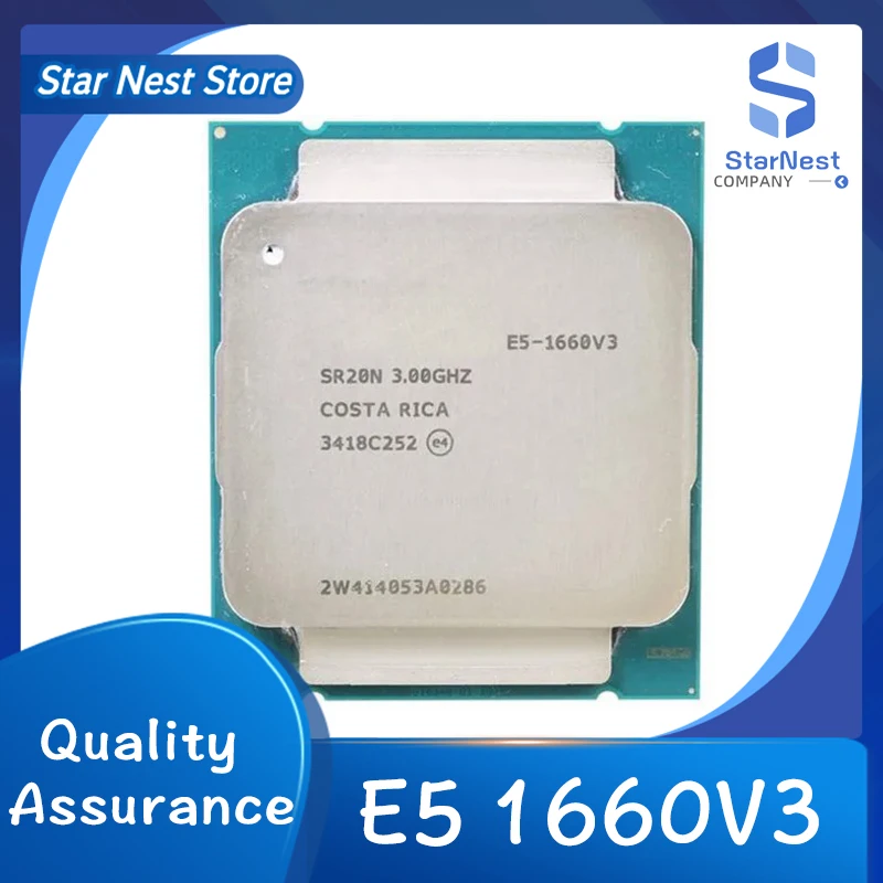Xeon E5 1660 V3 1660V3 3,0 GHz 20MB 8 núcleos 140W LGA 2011-3 SR20N CPU procesador