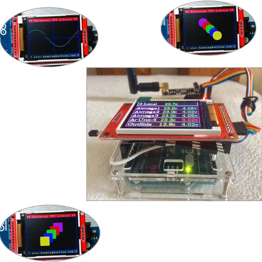 Módulo de pantalla LCD TFT de 1,8 pulgadas SPI ST7735S 128x160 5V/3,3 V con ranura para tarjeta para Arduino U NO Mega-2560 ESP32 - imagen 5