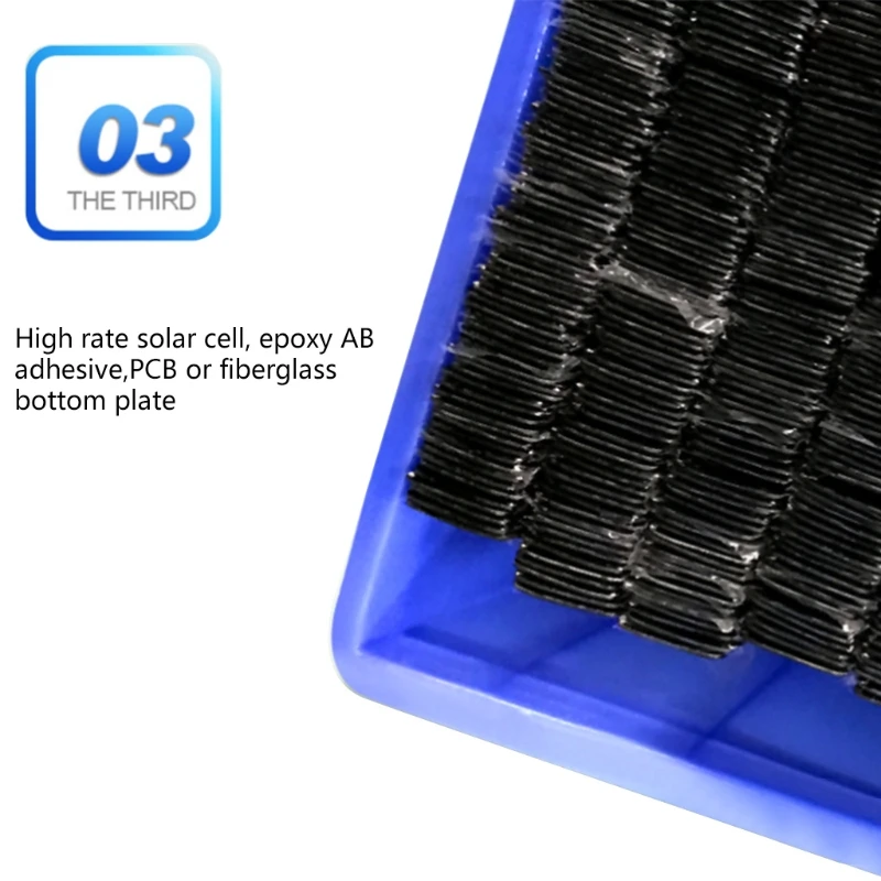 Micro placa Solar fotovoltaica, 5 piezas, 2V, 100Ma, células solares con cables, placa epoxi, juguetes para proyectos de bricolaje, 54mm x 54mm, K1KF - imagen 4