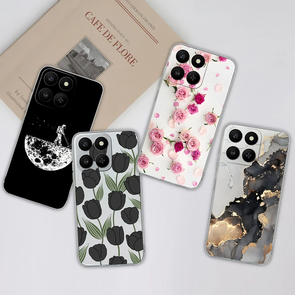 Para Honor 400 funda de teléfono inteligente patrones de chica encantadora suave delgada TPU transparente carcasa de silicona para Honor 400 funda inteligente a prueba de golpes - imagen 5