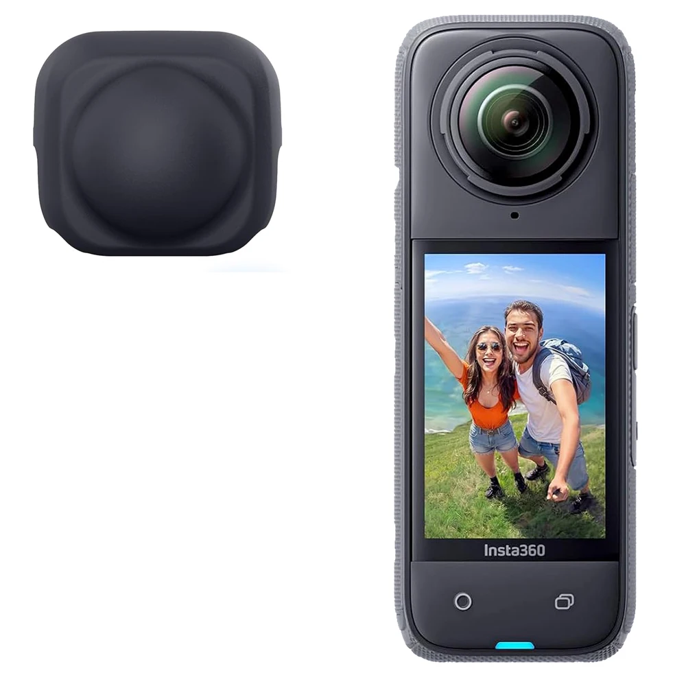 Tapa de lente de silicona para cámara Insta360 X5 X4, cubierta protectora de lente, funda protectora antiarañazos para accesorios insta360 x4/x5
