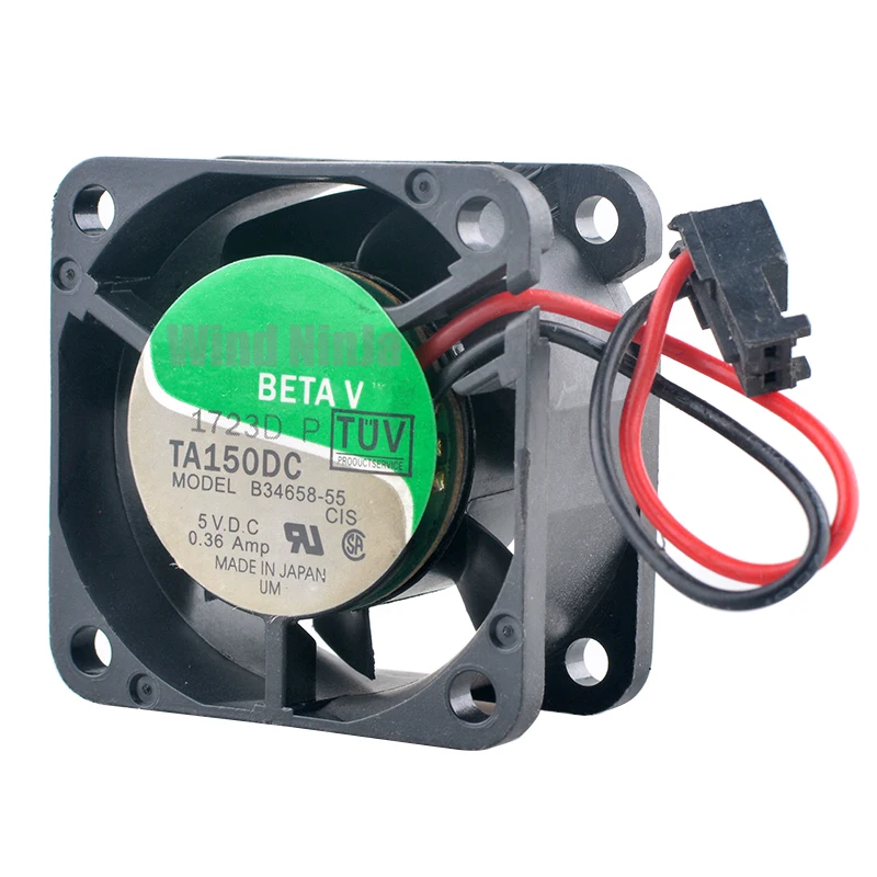 Ventilador TA150DC B34658-55 de 4cm X 40mm 40x40x20mm DC5V 0.36A ventilador de refrigeración de alta velocidad con doble rodamiento de bolas para fuente de alimentación - imagen 4
