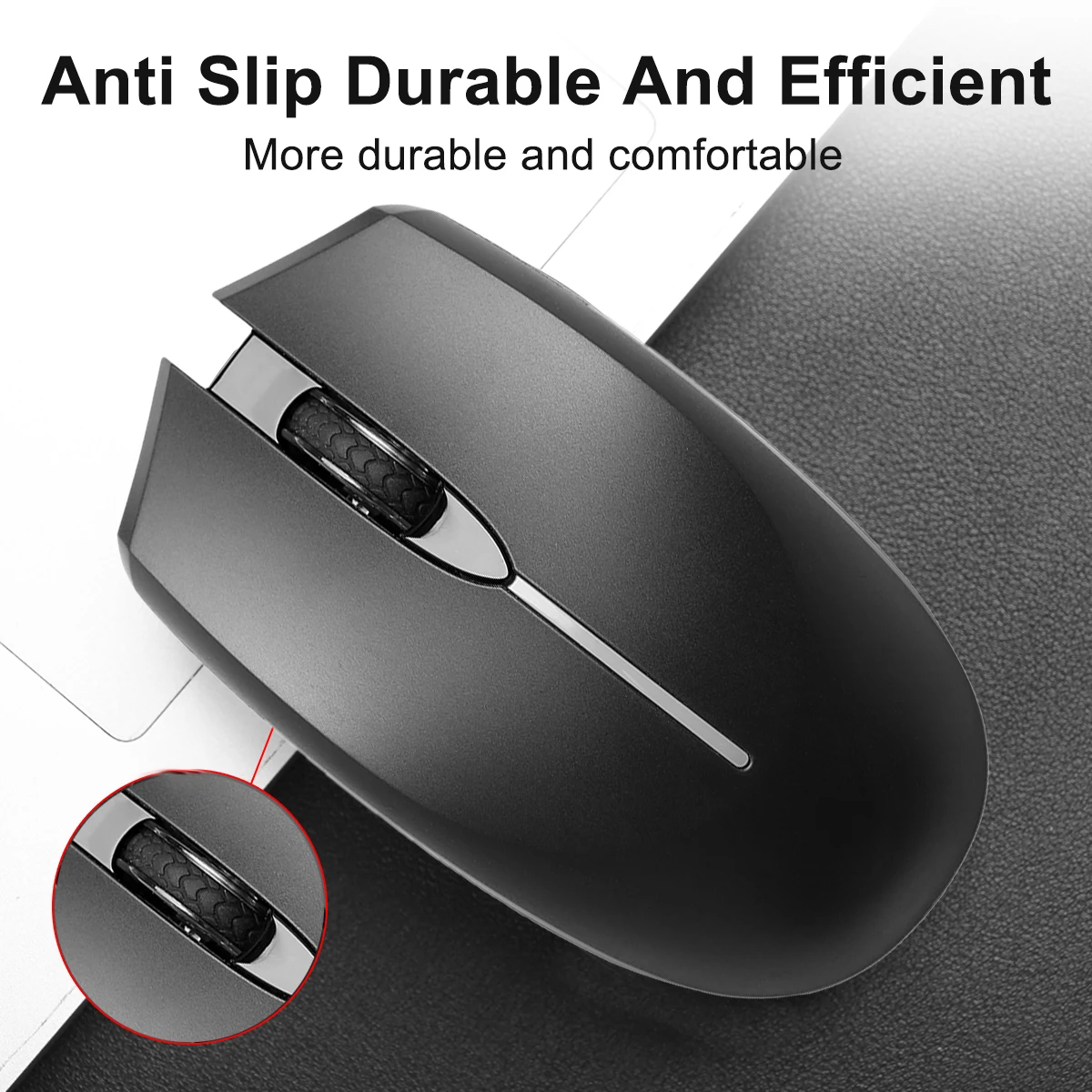 Ratón óptico inalámbrico recargable con retroiluminación LED, Mouse ergonómico portátil para oficina, PC, Gamer, ordenador portátil, Macbook, 2,4G - imagen 4