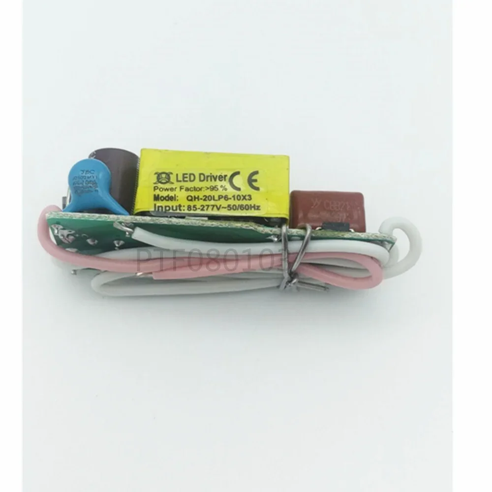 5 uds (6-10) x 3W Controlador LED I 20W 21W 24W 27W 30W Fuente de alimentación Transformador de iluminación AC 85V-265V Cinco salidas 600MA 15V-36V - imagen 3