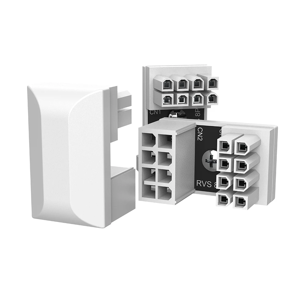 Adaptador de fuente de alimentación de 180 grados y 8 pines, accesorios para ordenador de escritorio, adaptador hembra de 8 pines en forma de U a macho de 8 pines para tarjeta gráfica - imagen 5