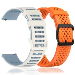 Correa Silicona 22 mm Compatible con Suunto Race y Coros Pace