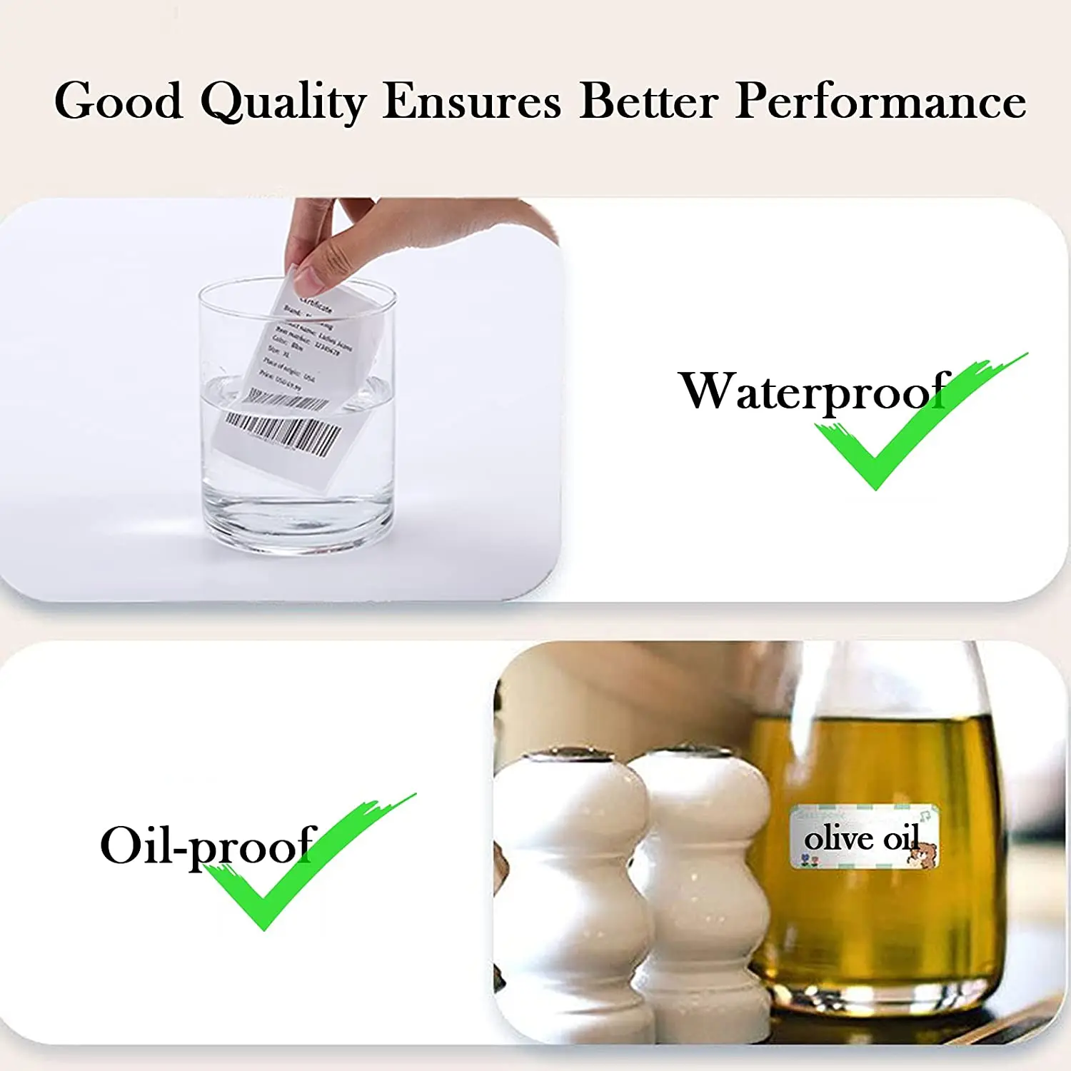 Phomemo-Papel de etiquetas autoadhesivo cuadrado multiusos, rollo de papel para impresora de etiquetas Phomemo M110/M200 - imagen 5