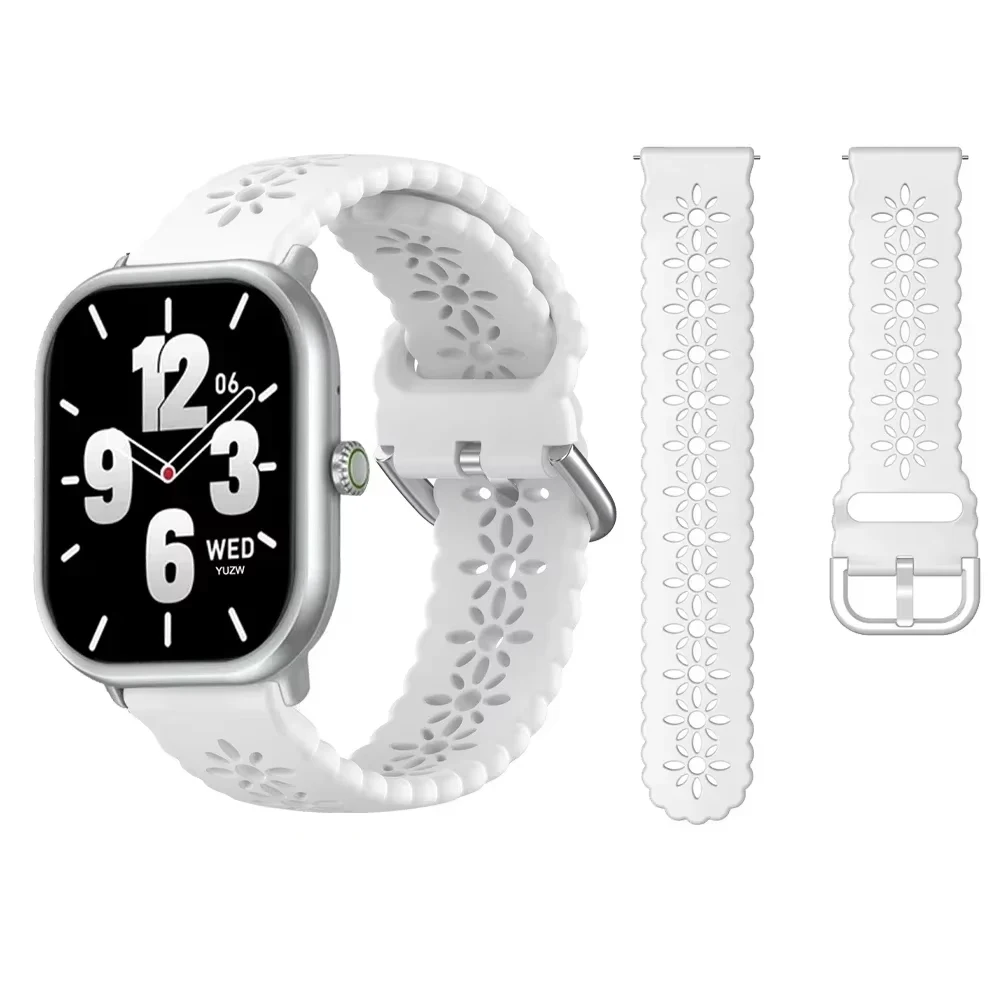 1 Uds. Correa de silicona de 22mm para Zeblaze Vibe 7/Pro/Lite/stratos 2 3/Btalk/GTS GTR 3 Pro/Ares 3 Pro/Beyond pulsera de reloj inteligente - imagen 3