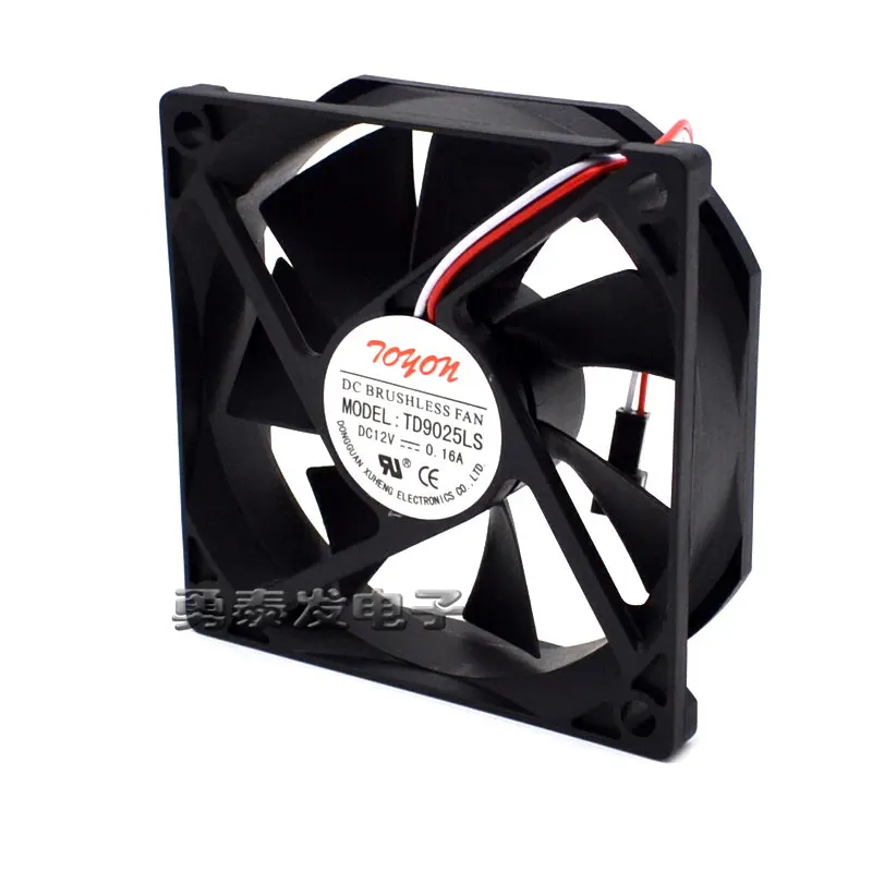 TONON-ventilador de refrigeración silencioso hidráulico TD9025LS, 12V, 0.16A, 9CM, 9025 - imagen 4