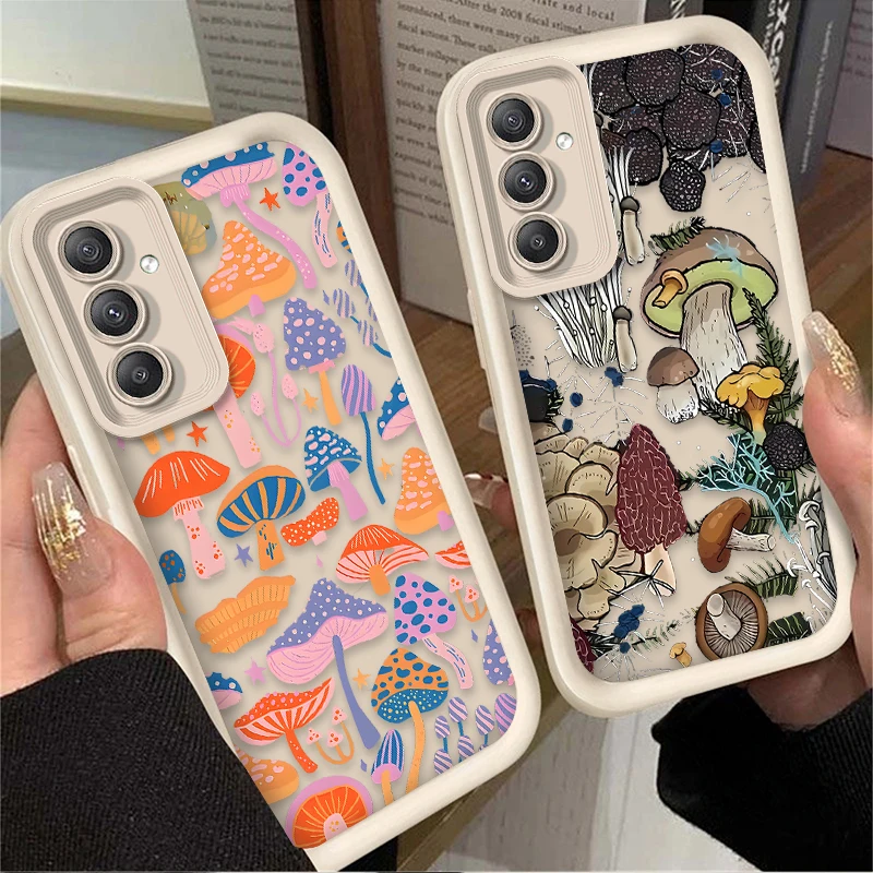 Funda blanda con forma de seta colorida para Samsung Galaxy A54 A05S A05 A34 A24 A14 A53 A33 A23 A13 A52 A52S A32 A22 A12 A71 A51 A31 - imagen 2