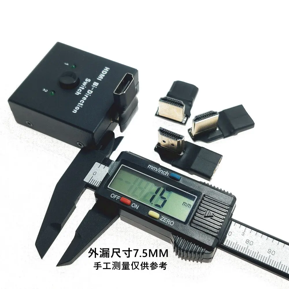 Adaptador de conector de ángulo recto macho a hembra, compatible con PCB, HDMI, extensor de 90 grados, 1080P, HDTV, alta calidad, venta al por mayor - imagen 5