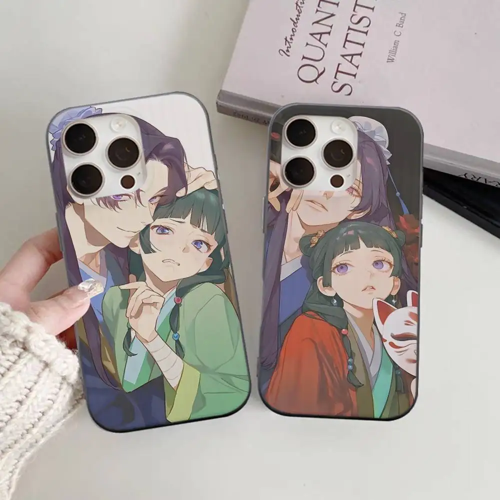 Funda de teléfono The Apothecary Diaries, funda de teléfono con patrón corrugado para iPhone 17 16 15 14 13 Plus Pro Max, funda mate a prueba de golpes