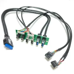 Cable USB Panel Frontal 19 Pines con Audio 3.5mm