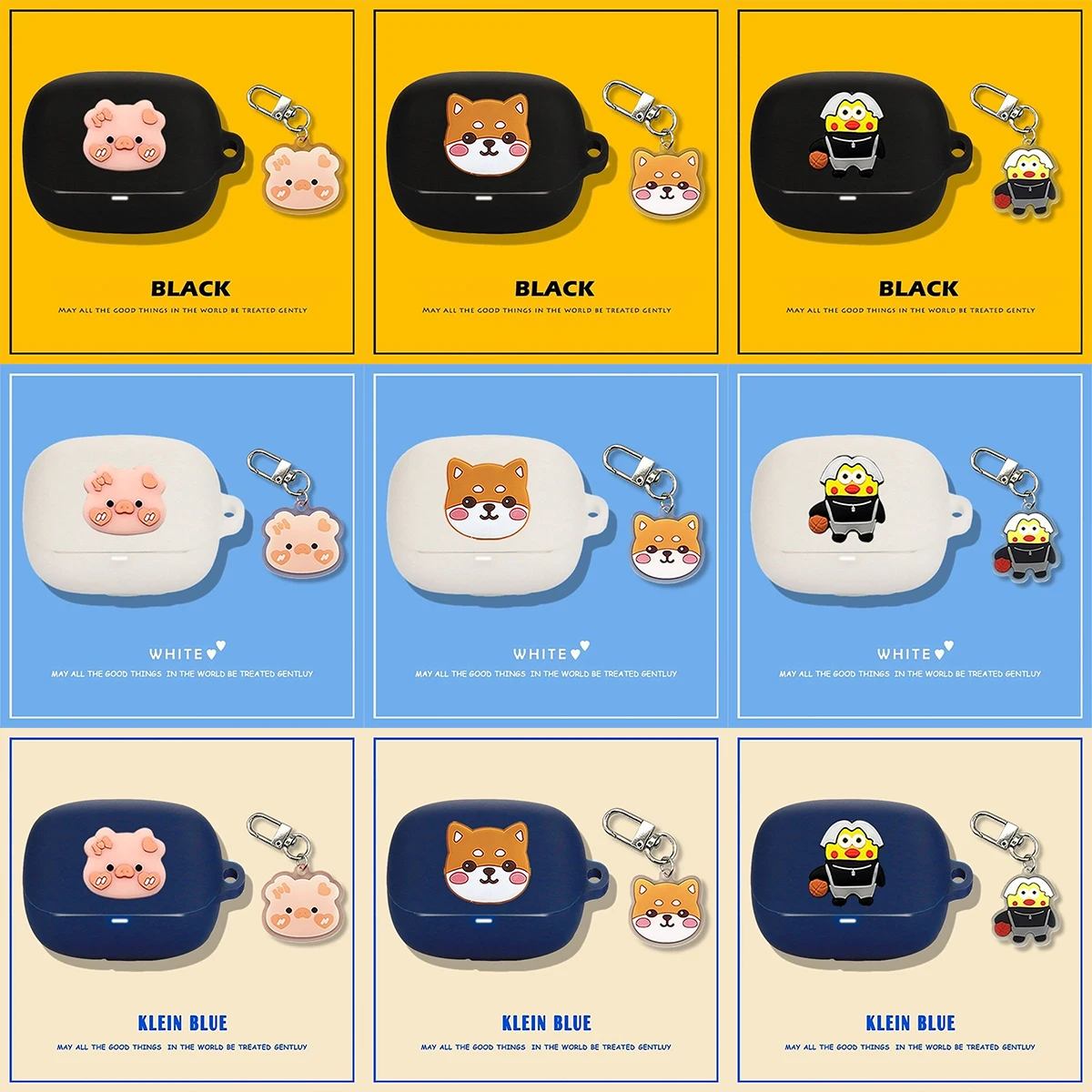 Funda blanda de silicona con dibujos animados en 3D para QCY MeloBuds Pro, funda protectora para auriculares inalámbricos Bluetooth para QCY MeloBuds Pro ANC