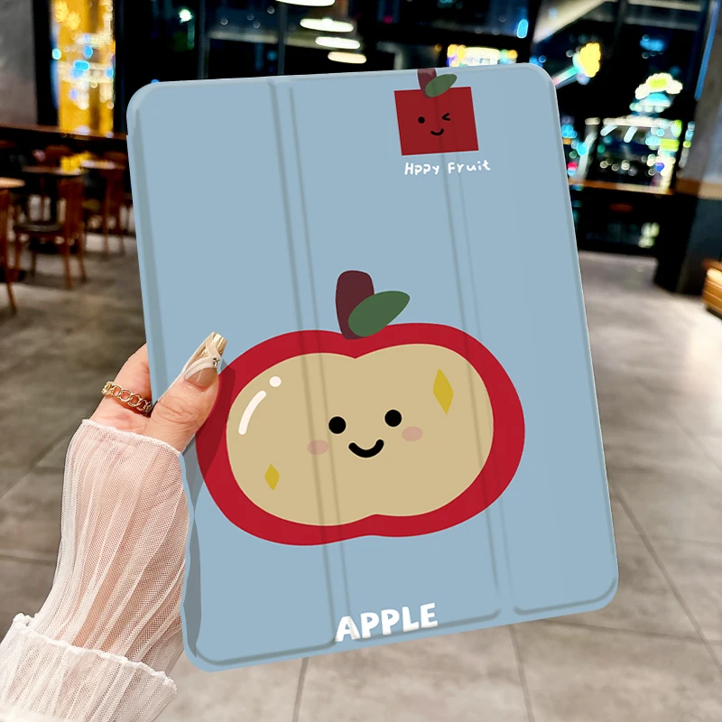 Funda para tableta Happy apple para iPad pro 10/11 pulgadas 2020/6/7th /8th /Air 3rd/Air 4th/9th gen/Air 5th Gen 2022/Air 11 anticaída