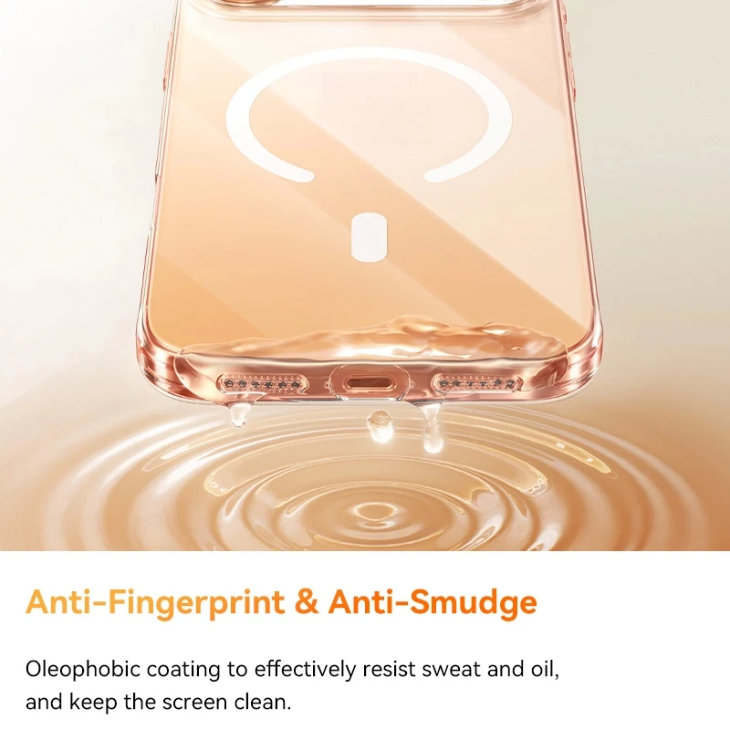 Funda magnética Baseus para iPhone 17 Pro Max 17 Air Magsafe, funda de carga inalámbrica para iPhone 17 Pro, funda protectora transparente de aire - imagen 3