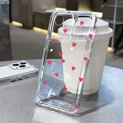 Funda iPhone Corazón Transparente Silicona Antigolpes