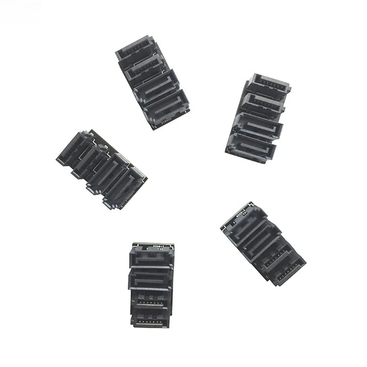 Adaptador de expansión de disco duro de servidor SATA 7P 2 macho a SATA 7P 2 hembra adaptador SATA de velocidad de transferencia 6G - imagen 2