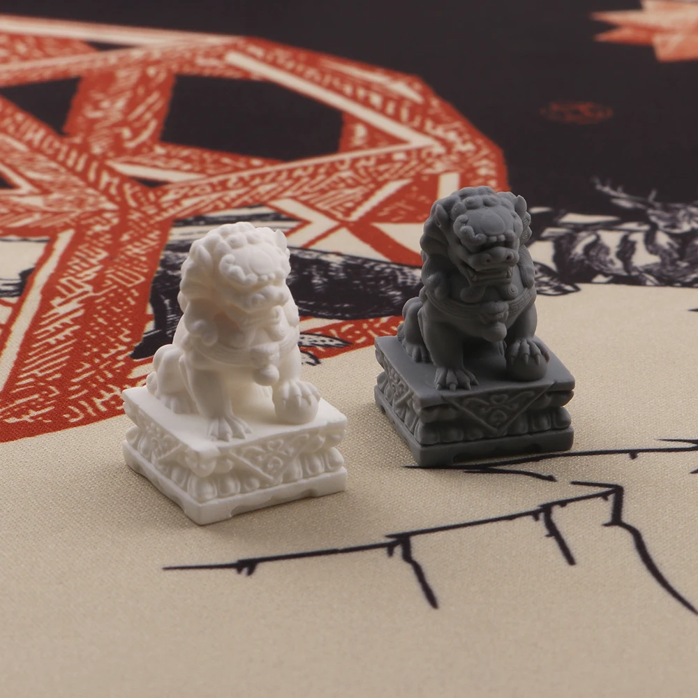 Teclas de resina de león de piedra en relieve 3D ESC, teclas blancas y grises para interruptor MX, Teclado mecánico personalizado