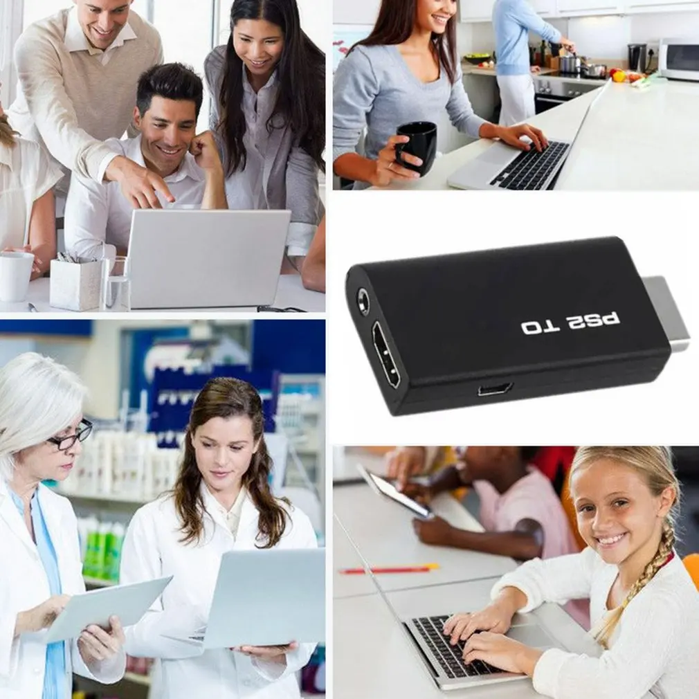 Convertidor compatible con PS2 a HDMI con Audio, adaptador compatible con PS2 a HDMI, adaptador de vídeo estable y resistente, venta al por mayor - imagen 4