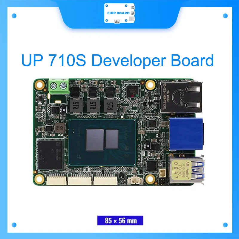 Placa desarrolladora AAEON UP 710S - Intel N97, 8GB LPDDR5, 64GB eMMC, GbE, HDMI, USB 3.2