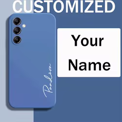 Funda Silicona Personalizada Samsung Galaxy A54 5G con Iniciales