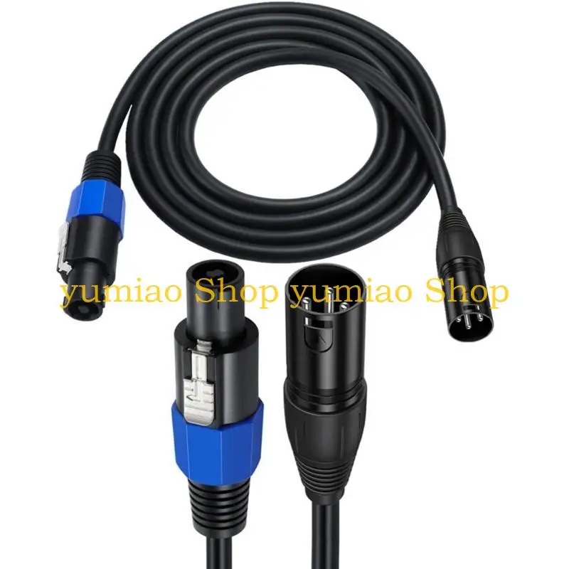 587b Speakon XLR Masculino Cable extensión Etapa 3P Cable micrófono con bloqueo torcido - imagen 4