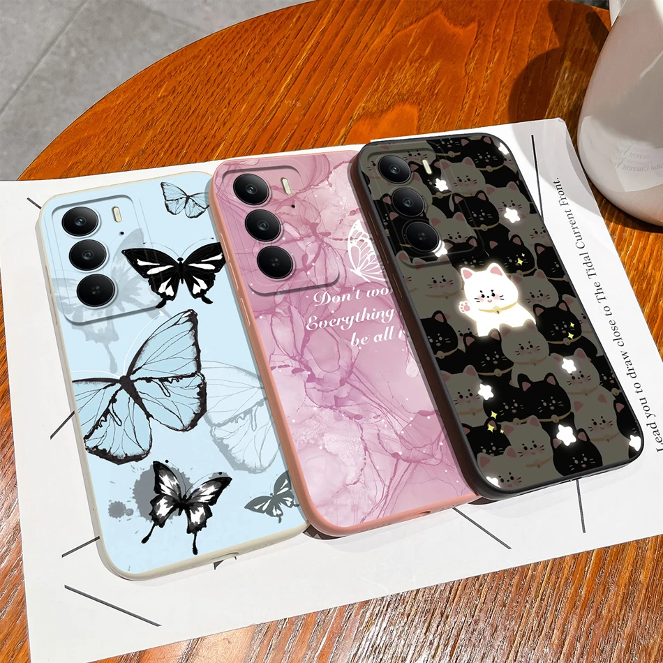 Para Realme C75 funda de varios estilos funda trasera de silicona líquida suave para Oppo Realme C 75 4G carcasa de teléfono de alta calidad a prueba de golpes - imagen 5