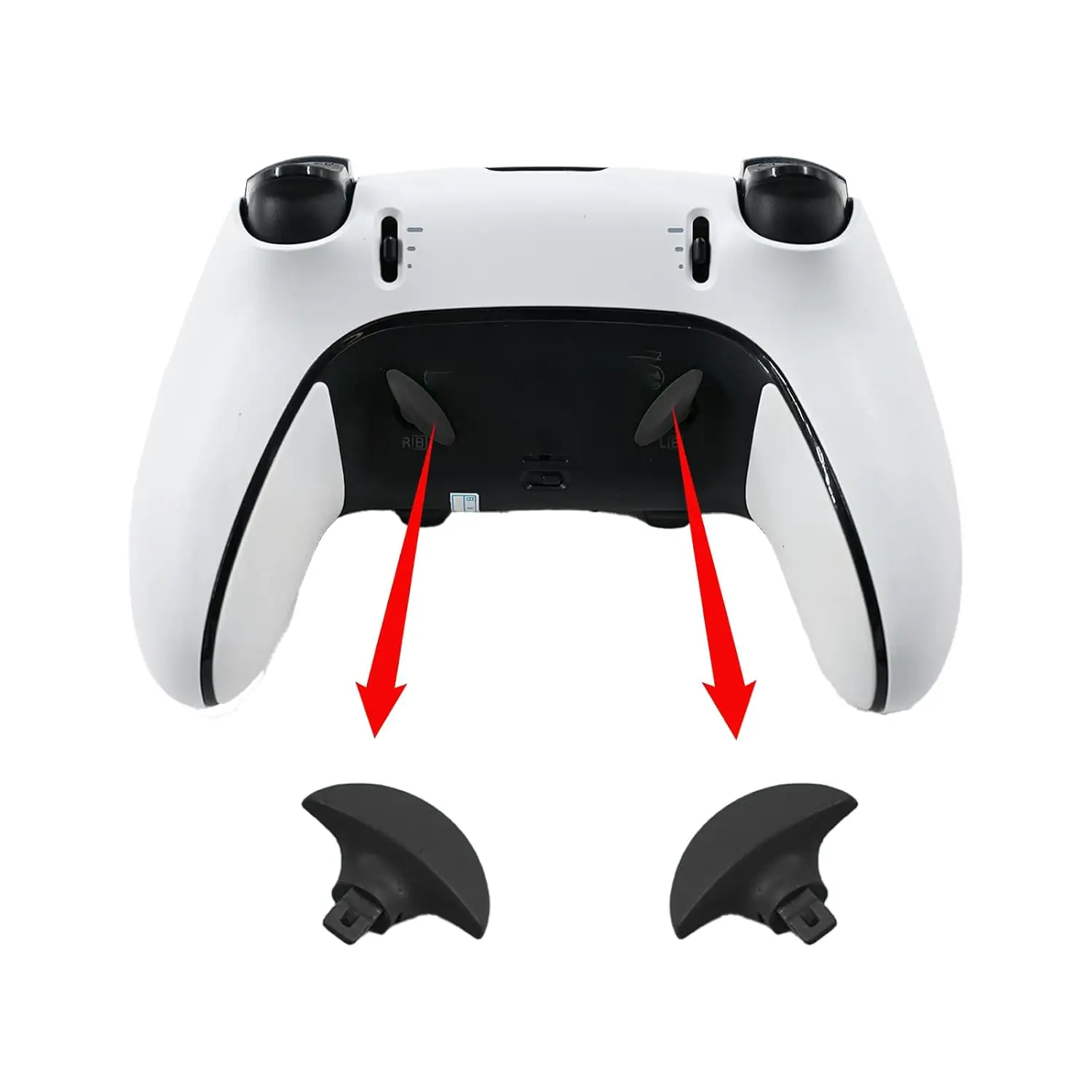 Paletas traseras de metal para controlador PS5 Edge, 4 piezas de repuesto de botones traseros, accesorios para cables de juego PS5 Dual Sense Edge - imagen 4