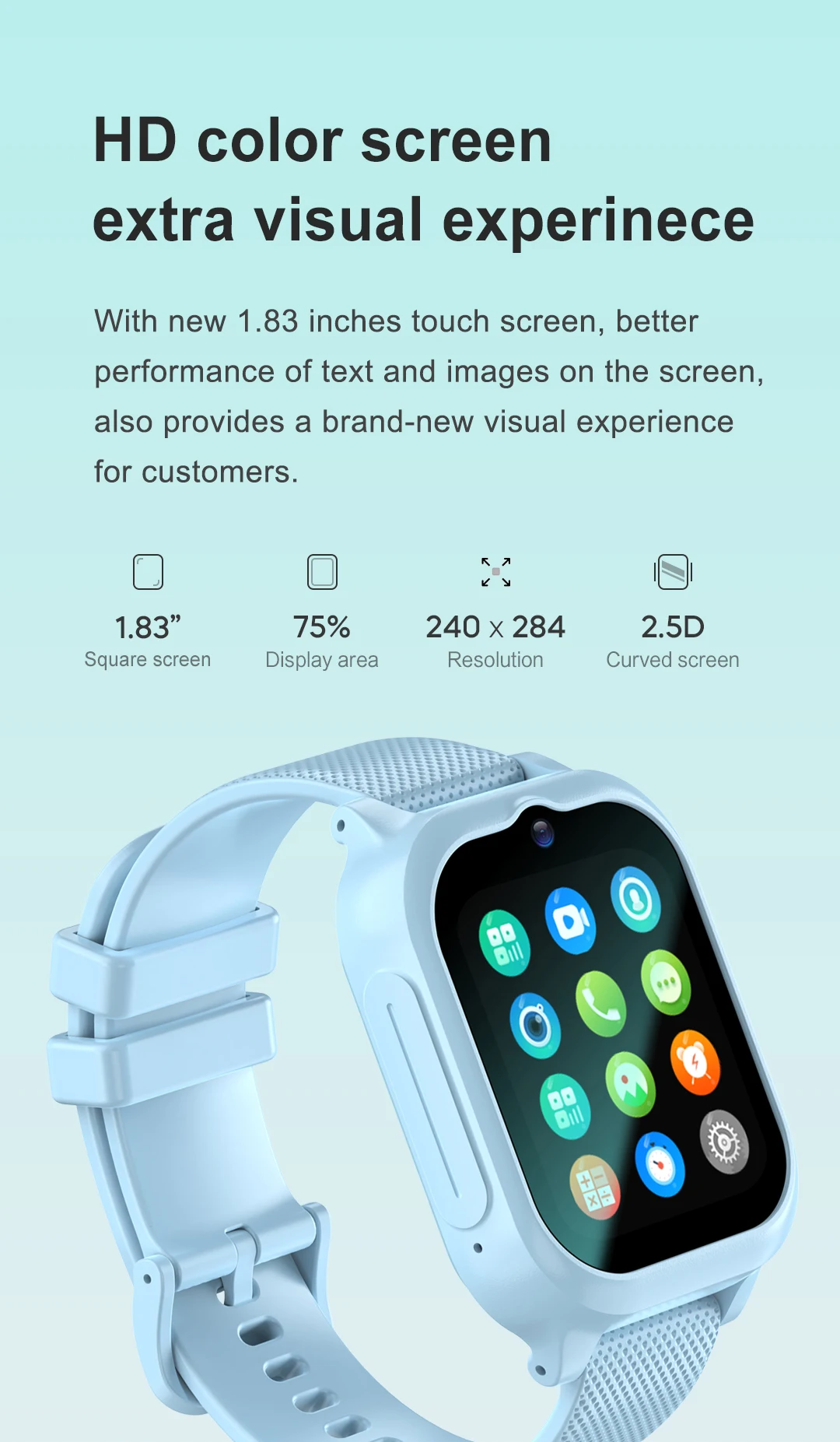 Reloj inteligente para niños, tarjeta Sim 4G, llamada telefónica SOS, posicionamiento GPS, IP67, resistente al agua, zona de seguridad, historia, seguimiento de huellas, monitoreo de voz - imagen 5