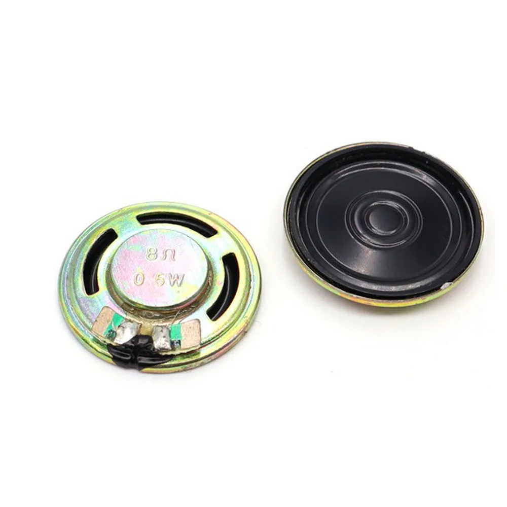 5 uds 0,5 W 8 Ohm altavoz 23mm de diámetro trompeta pequeña 0,5 vatios 8R espesor 5MM para juguetes/Monitor de presión arterial - imagen 3
