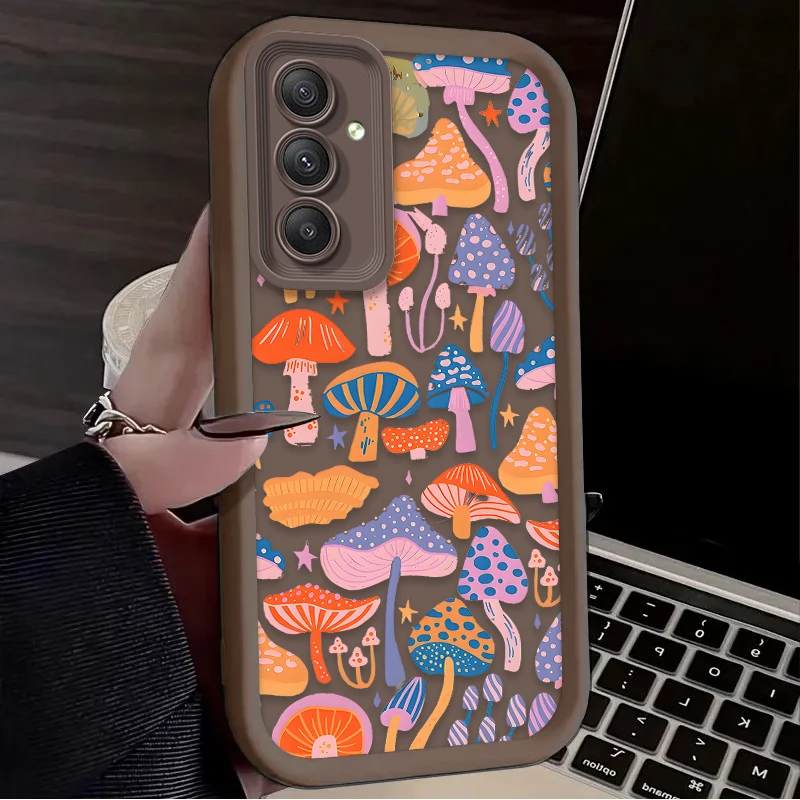 Funda blanda con forma de seta colorida para Samsung Galaxy A54 A05S A05 A34 A24 A14 A53 A33 A23 A13 A52 A52S A32 A22 A12 A71 A51 A31 - imagen 3