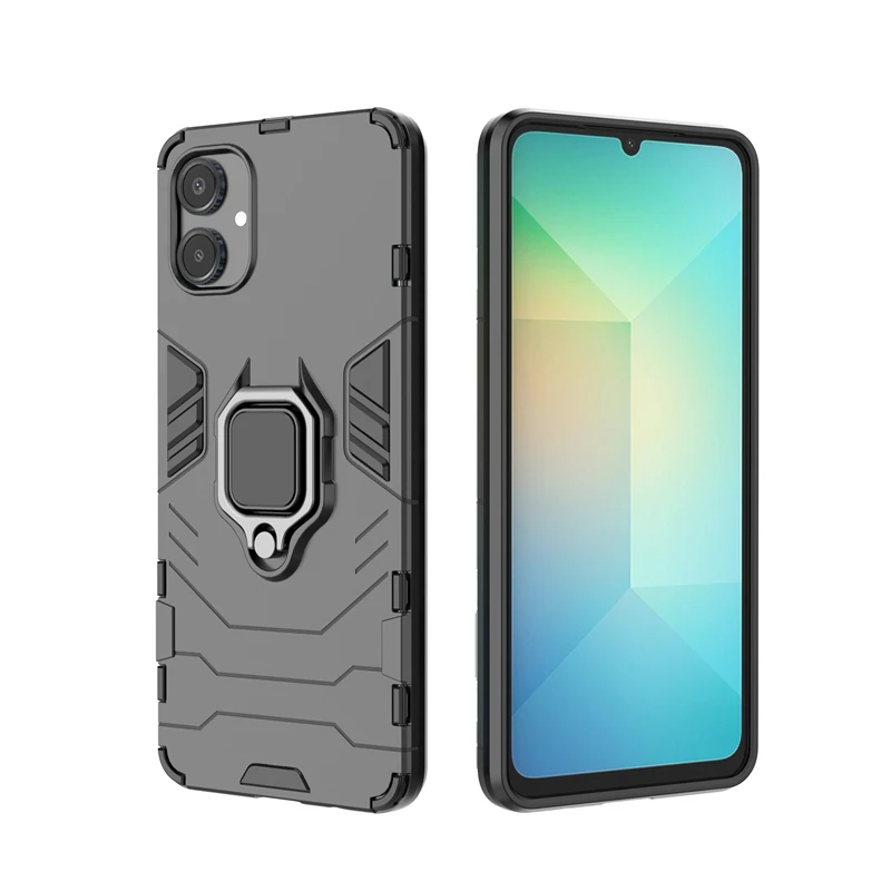 Para Samsung A06 funda Samsung A06 A 06 Coque nuevo teléfono trasero a prueba de golpes soporte de anillo magnético para Fundas Samsung Galaxy A06 - imagen 4