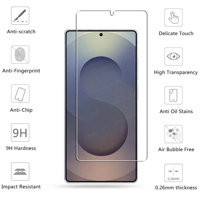 Vidrio Gule completo para Samsung Galaxy S25 Ultra Protector de pantalla Samsung S25 vidrio Ultra templado película de lente de teléfono Galaxy S25 Ultra - imagen 2