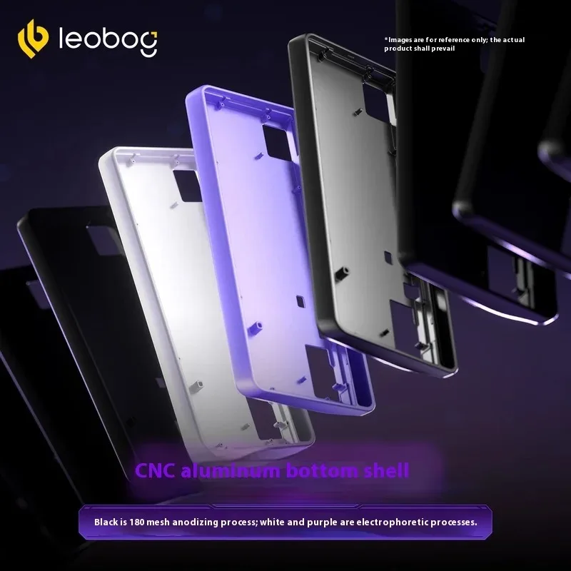 LEOBOG Hi65 Teclado mecánico inalámbrico de tres modos teclado para juegos RGB de intercambio en caliente preciso junta de 4000mah con perilla Multimedia PC - imagen 4