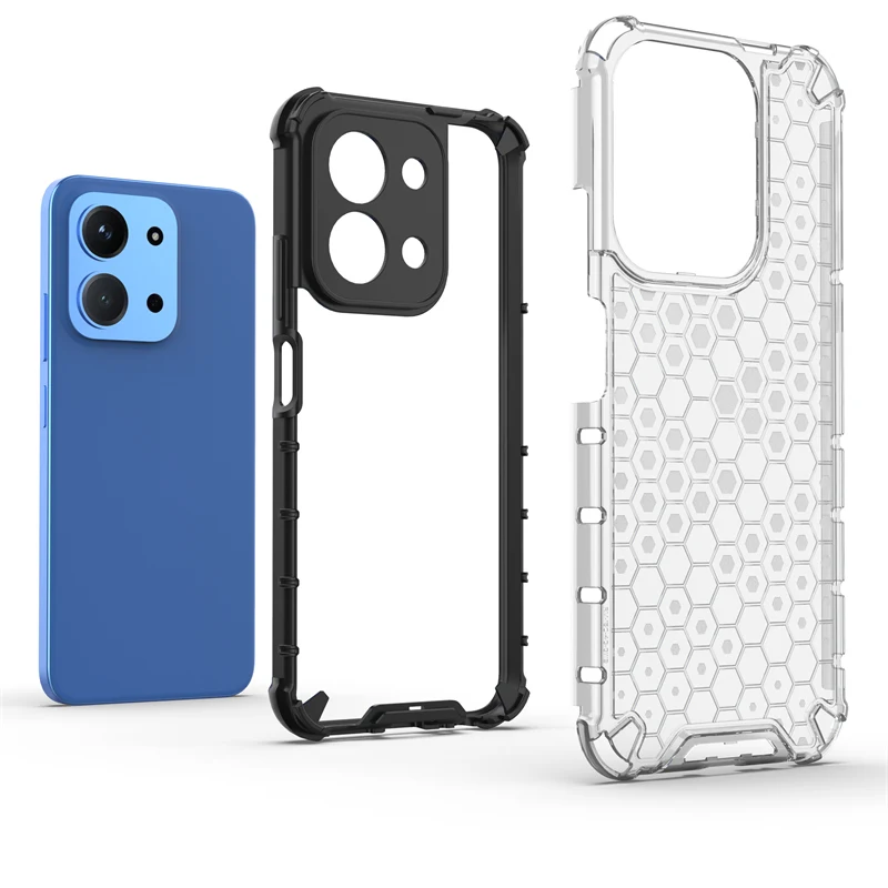 Funda de teléfono de panal para Xiaomi Redmi 15C 4G Global, Protector Global antideslizante чехол Funda trasera - imagen 2