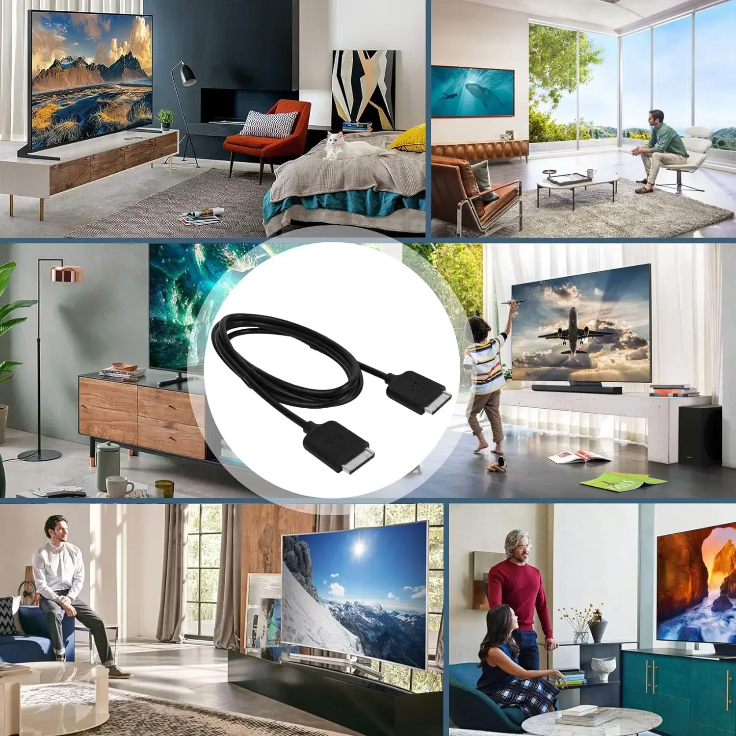 Cable de BN39-02210A original, accesorio de señal, conexión única, Mini KS7000, KS9000, 44P, 3 metros/9,84 pies, BN3902210A - imagen 5