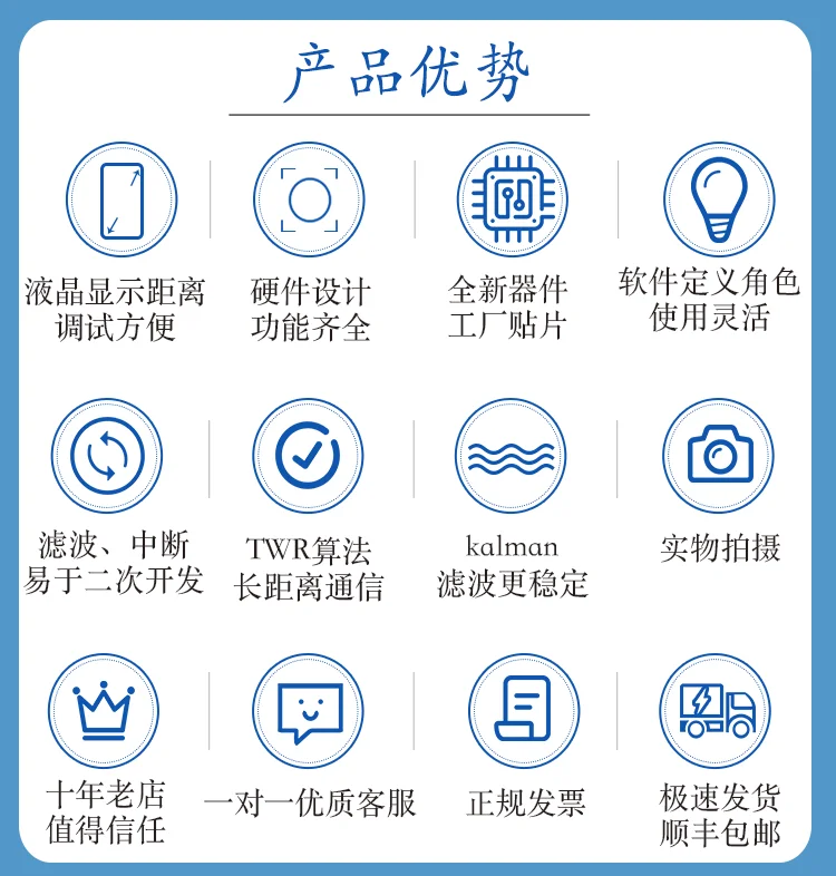 Un signo azul y blanco con íconos de caracteres chinos