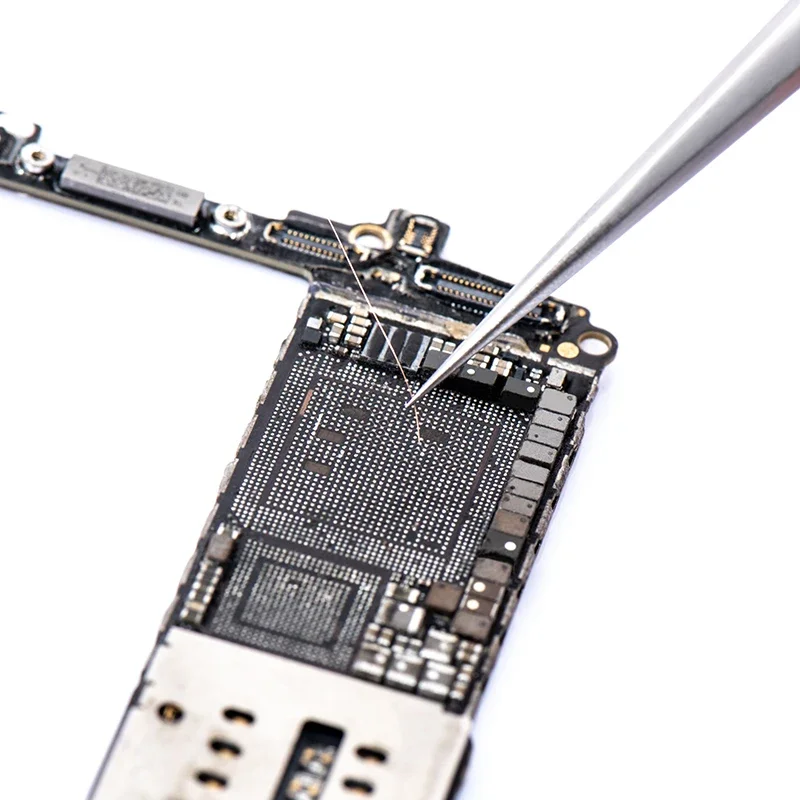 QIANLI-Pinzas de acero inoxidable no magnéticas para reparación de teléfonos móviles, Herramientas de sujeción de alambre volador, placa base, alta dureza, MEGA-IDEA - imagen 5