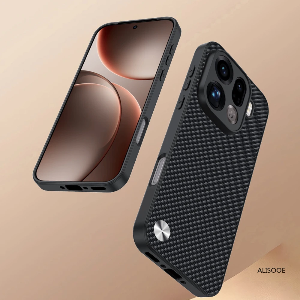 Funda de cuero para OPPO Find X9 / X9 Pro, Funda de lujo con textura de fibra, protección de cuero PU, Funda a prueba de golpes - imagen 3